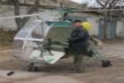 Garajlarında helikopter yaptılar (VİDEO)