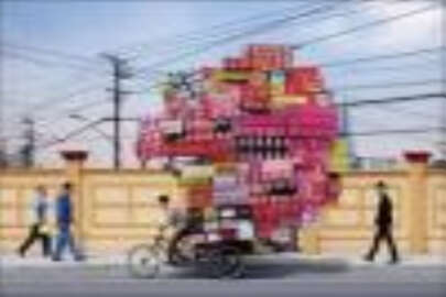 Bisiklet üzerinde oyuncak ihracatı