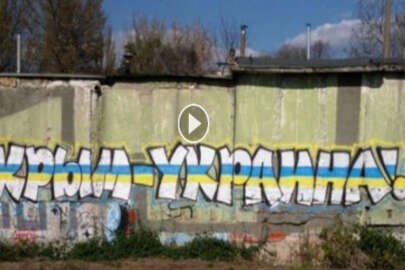 Akmescitlilerden Ukrayna milli takımına: "Kırım Ukrayna’dır!"