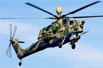 Suriye'de vurulan Rus helikopterinin görüntüleri yayınlandı