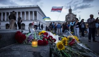 Hayatını kaybeden gazeteci Kiev’de anıldı