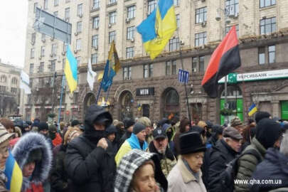 Kiev’de Poroşenko’ya karşı protestolar