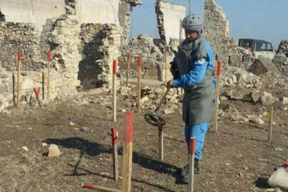 Ermeni işgalinden kurtarılan köy, mayınlardan temizleniyor