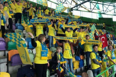 Portekiz'deki Türkler, tribünde Astana FK'yı yalnız bırakmadı
