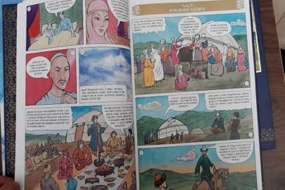 Kırgızların Manas Destanı çizgi roman oldu