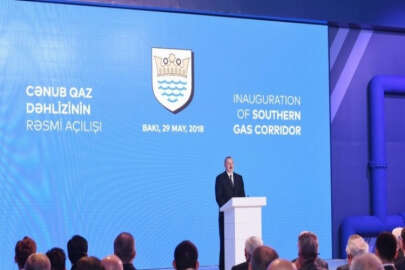 Azerbaycan'da Güney Gaz Koridoru törenle açıldı