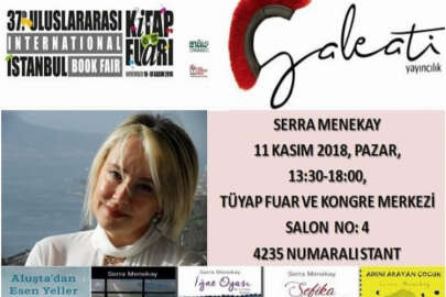 Serra Menekay, 37. İstanbul Kitap Fuarı'nda okurlarıyla buluşacak