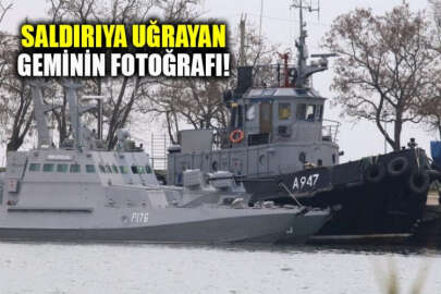 Hasar gören Ukrayna gemisinin fotoğrafı: Ruslar doğrudan mürettebatı hedef aldı!