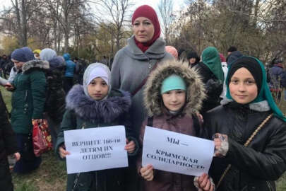 Kırım Tatarları eylem başlattı: Bir kişi gözaltına alındı