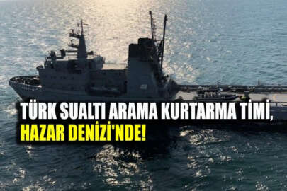 Türk askeri, arama kurtarma faaliyetleri için Hazar Denizi'nde