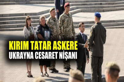 Ukrayna'dan Kırım Tatar askere cesaret nişanı