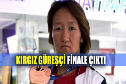 Kırgız kadın güreşçi, Kazakistan'da finale yükseldi