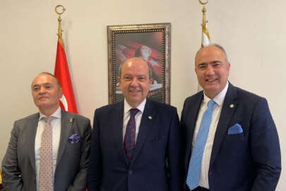 İYİ Parti'den KKTC Başbakanı Ersin Tatar'a ziyaret