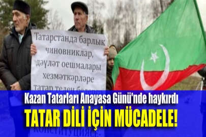 Kazan'da Tataristan Anayasası Günü'nde protesto eylemi: Tatar dili için mücadele!