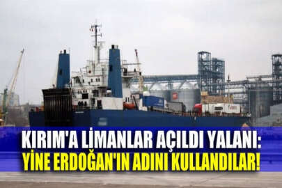 Kırım'a limanlar açıldı yalanı: Yine Erdoğan'ın adını kullandılar
