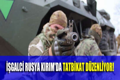 İşgalciler Kırım dağlarında tatbikat düzenliyor