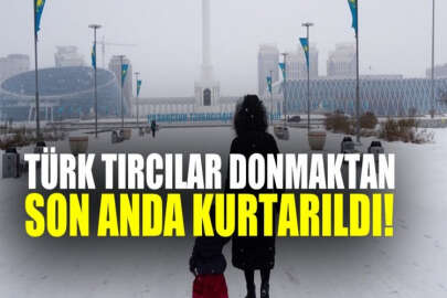 Kazakistan'da soğuktan tır yakıtı dondu: Türk tırcılar son anda kurtarıldı!