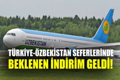 Türkiye-Özbekistan uçuşlarında beklenen indirim