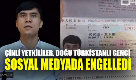 Çinli yetkililer ailesini arayan Doğu Türkistanlı genci sosyal medyada engelledi!
