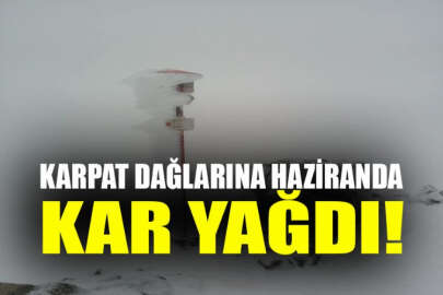 Karpat Dağlarına kar yağdı