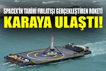 SpaceX'in yeniden kullanılabilir roketi karaya ulaştı