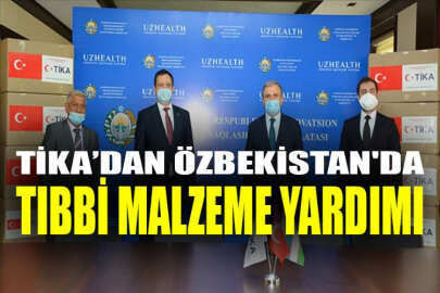 TİKA, Özbekistan'a tıbbi malzeme yardımı yaptı