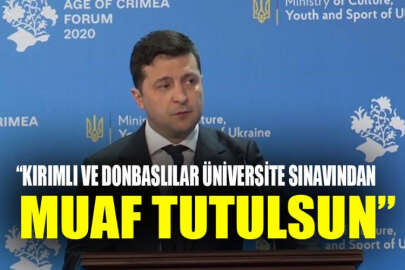 Zelenskiy, Kırımlı ve Donbaslı öğrencileri genel üniversite sınavından muaf tutmayı teklif etti