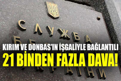 SBU, 2014'ten bu yana Kırım ve Donbas'ın işgaliyle bağlantılı 21 binden fazla yargı süreci başlattı
