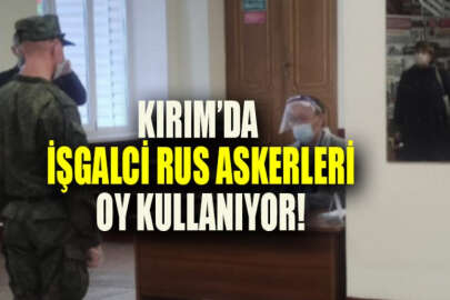 Skandal referanduma yüksek katılım için her yolu deniyorlar: Kırım'da işgalci Rus askerlerine oy kullandırılıyor!