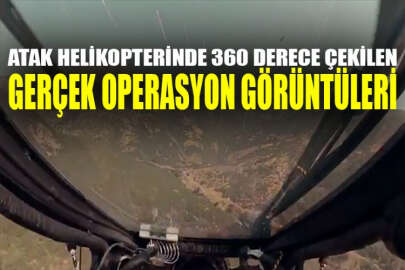 ATAK helikopterinin kokpitinden 360 derece açıyla çekilmiş operasyon görüntüleri yayınlandı