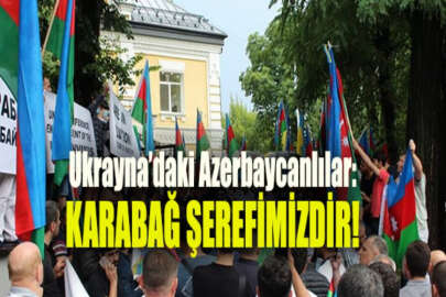 Ukrayna'daki Azerbaycanlılardan BM Ofisi önünde gösteri: Karabağ, bizim için şeref meselesidir