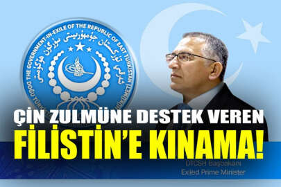 Doğu Türkistan Sürgün Hükumetinden, Filistin yönetimine kınama