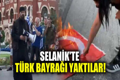 Yunanistan'ın Ayasofya hazımsızlığı dinmiyor! Selanik'te Türk bayrağı yaktılar!