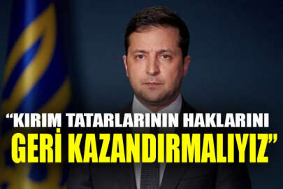 Zelenskiy: Ukrayna, Kırım Tatarlarının haklarını yerli halk olarak geri kazandırmalı