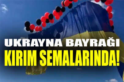 İşgal altındaki Kırım semalarında, Ukrayna bayrağı dalgalandı