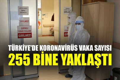 Türkiye'de koronavirüs vaka sayısı 255 bine yaklaştı