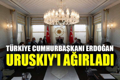 Türkiye Cumhurbaşkanı Erdoğan, Ukrayna Başbakan Yardımcısı Uruskıy'ı ağırladı