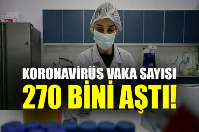 Türkiye'de koronavirüs vaka sayısı 270 bini aştı