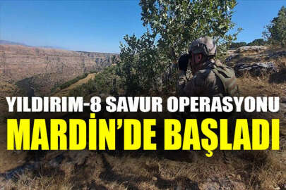 Mardin'de Yıldırım-8 Savur Operasyonu başlatıldı