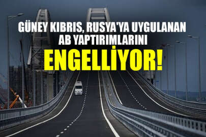 Güney Kıbrıs, yasa dışı Kerç köprüsü inşaatı nedeniyle uygulanan yaptırımları engelliyor