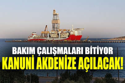 Kırmızı beyaza boyanan Kanuni, Akdeniz'e açılmaya hazırlanıyor