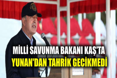Savunma Bakanı Akar Kaş'ta: Yunanistan'dan tahrik gecikmedi