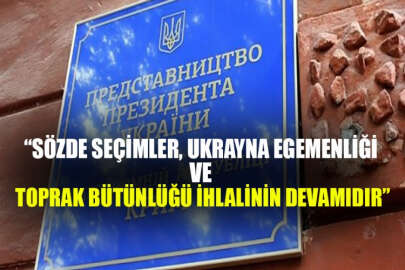 "Kırım'da yapılan sözde seçimler, Ukrayna egemenliği ve toprak bütünlüğü ihlalinin devamıdır"