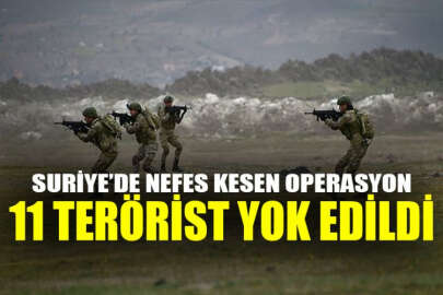 Suriye'de 11 PKK/YPG'li terörist etkisiz hale getirildi