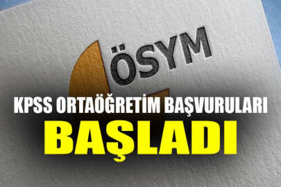 KPSS ortaöğretim başvuruları başladı