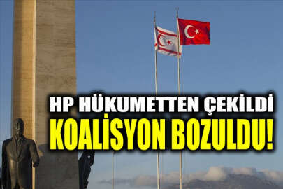 KKTC'de koalisyon ortağı Halkın Partisi, hükumetten çekilme kararı aldı