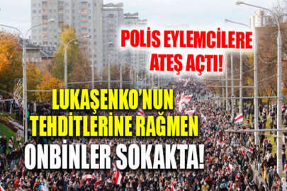 Belarus'ta hükumet karşıtı protestolar: Polis, Başkent Minsk'te silah kullandı!