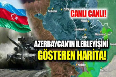 Azerbaycan'ın işgalden kurtardığı bölgeleri gösteren canlı harita oluşturuldu