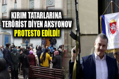 Kırım Tatar aktivistler, siyasi tutsakların yakınlarına hakaret eden Aksyonov'u protesto etti