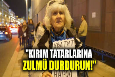 Moskova’da Kırımlı siyasi tutsaklara destek için tek kişilik protestolar